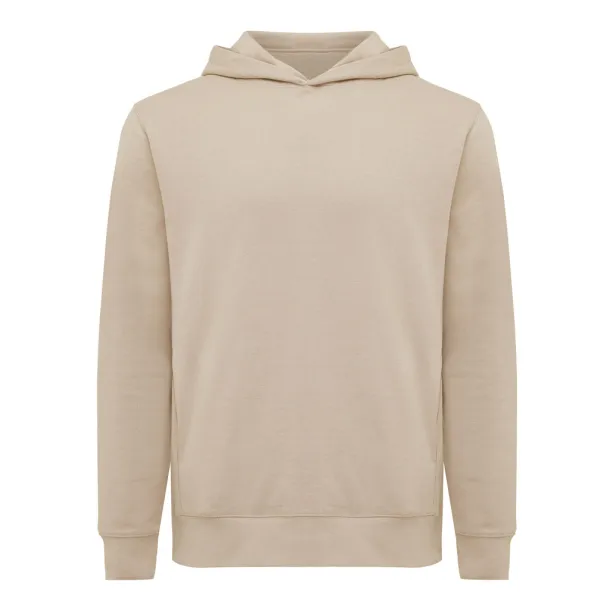 Iqoniq Yengo recycled cotton hoodie with sidepockets - iqoniq brown 