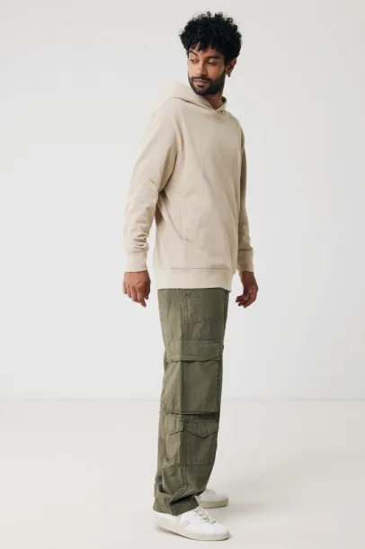 Iqoniq Yengo recycled cotton hoodie with sidepockets - iqoniq brown 