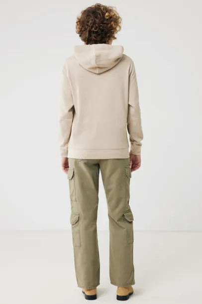 Iqoniq Yengo recycled cotton hoodie with sidepockets - iqoniq brown 