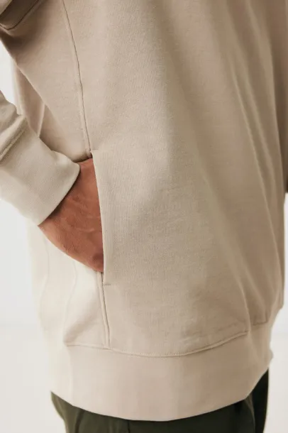 Iqoniq Yengo recycled cotton hoodie with sidepockets - iqoniq desert