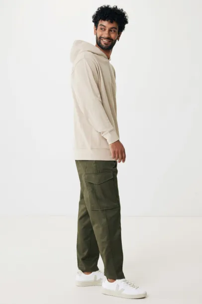 Iqoniq Yengo recycled cotton hoodie with sidepockets - iqoniq brown 