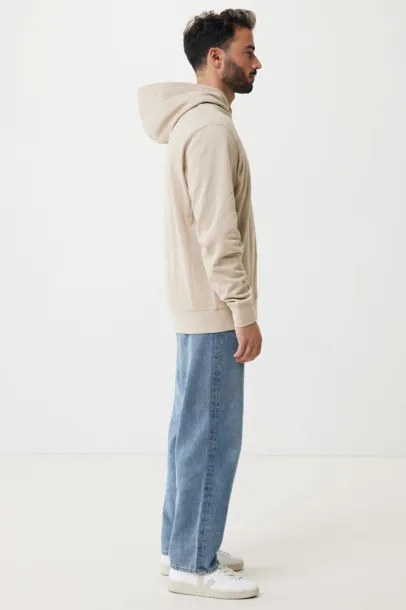 Iqoniq Yengo recycled cotton hoodie with sidepockets - iqoniq brown 