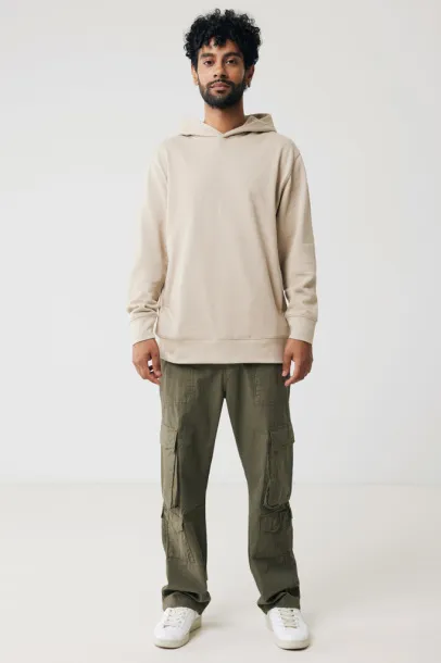 Iqoniq Yengo recycled cotton hoodie with sidepockets - iqoniq brown 