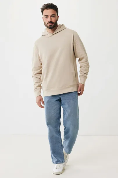 Iqoniq Yengo recycled cotton hoodie with sidepockets - iqoniq brown 