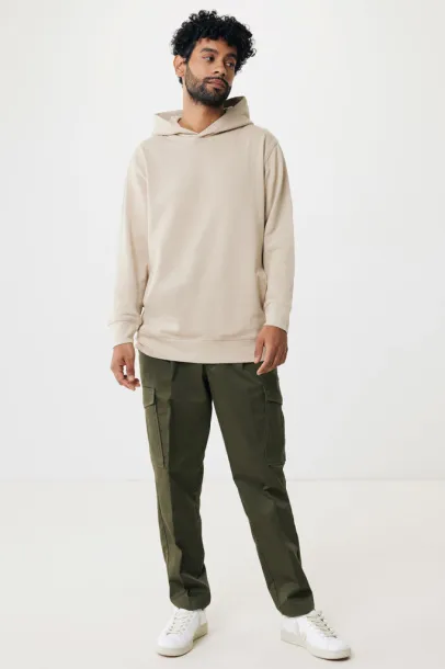Iqoniq Yengo recycled cotton hoodie with sidepockets - iqoniq brown 