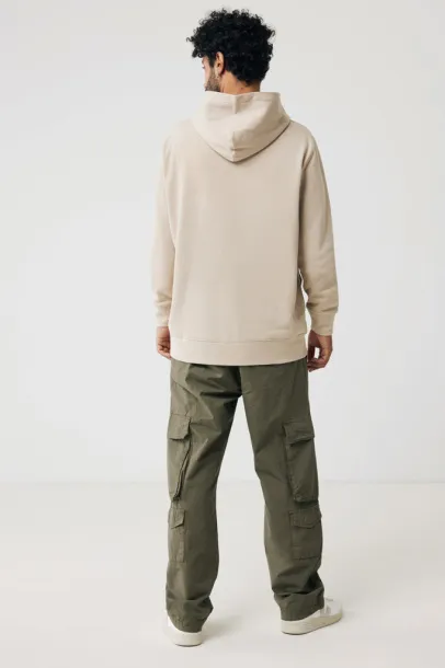 Iqoniq Yengo recycled cotton hoodie with sidepockets - iqoniq brown 