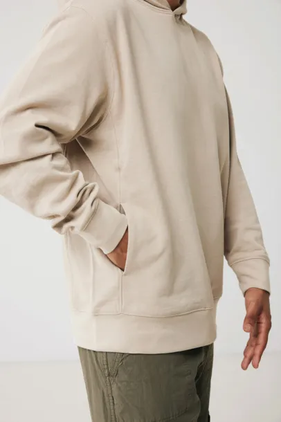 Iqoniq Yengo recycled cotton hoodie with sidepockets - iqoniq brown 