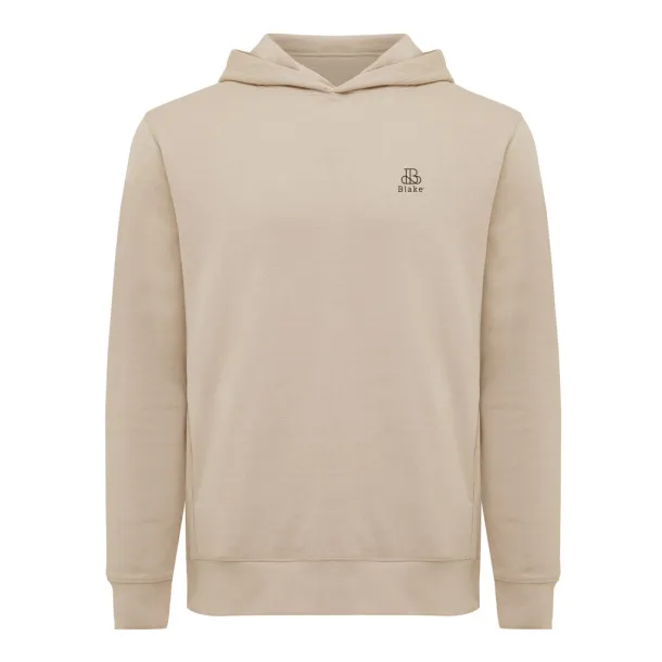 Iqoniq Yengo recycled cotton hoodie with sidepockets - iqoniq brown 