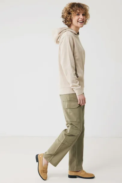 Iqoniq Yengo recycled cotton hoodie with sidepockets - iqoniq brown 