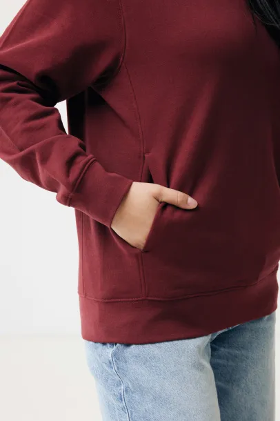 Iqoniq Yengo recycled cotton hoodie with sidepockets - iqoniq Red 
