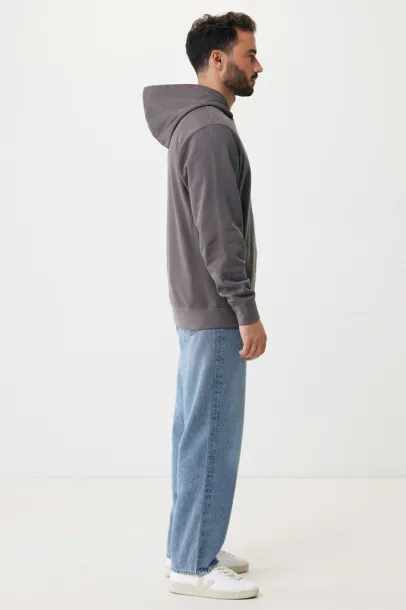 Iqoniq Yengo recycled cotton hoodie with sidepockets - iqoniq grey 