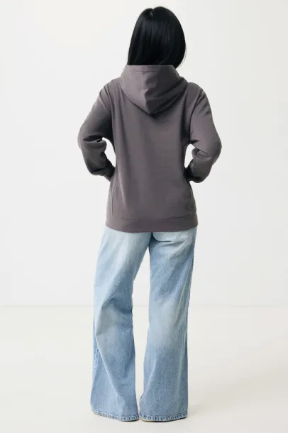Iqoniq Yengo recycled cotton hoodie with sidepockets - iqoniq grey 