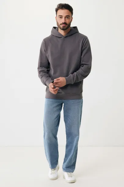 Iqoniq Yengo recycled cotton hoodie with sidepockets - iqoniq grey 