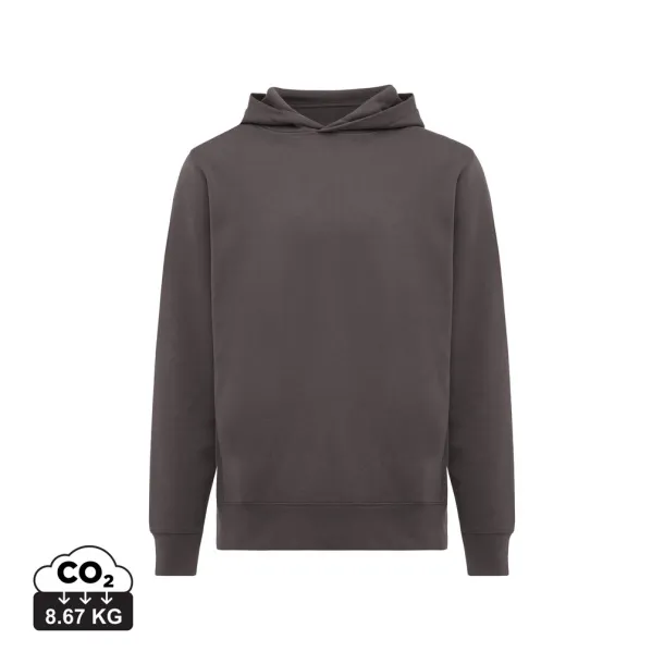 Iqoniq Yengo recycled cotton hoodie with sidepockets - iqoniq grey 