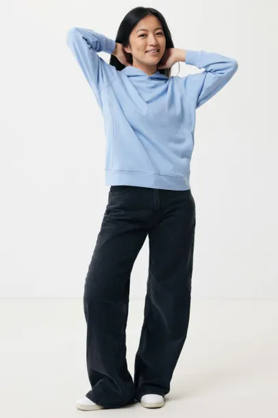 Iqoniq Yengo recycled cotton hoodie with sidepockets - iqoniq blue 