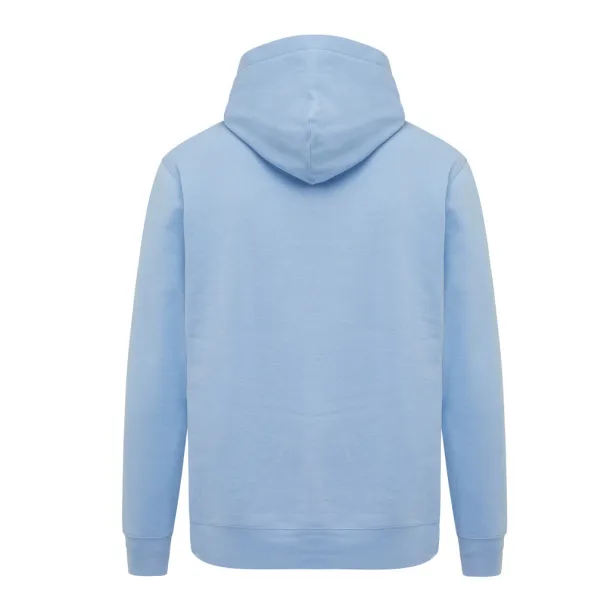 Iqoniq Yengo recycled cotton hoodie with sidepockets - iqoniq sky blue