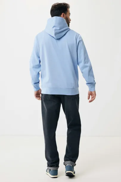Iqoniq Yengo recycled cotton hoodie with sidepockets - iqoniq blue 