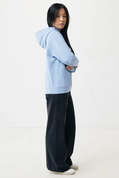 Iqoniq Yengo recycled cotton hoodie with sidepockets - iqoniq blue 