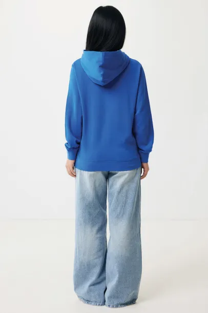 Iqoniq Yengo recycled cotton hoodie with sidepockets - iqoniq blue 