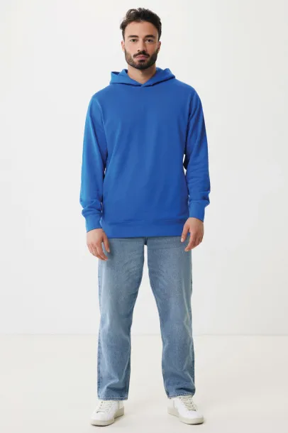 Iqoniq Yengo recycled cotton hoodie with sidepockets - iqoniq blue 