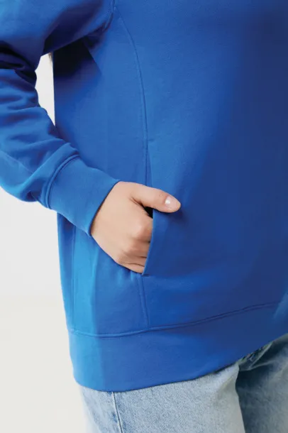 Iqoniq Yengo unisex hoodie od recikliranog pamuka s bočnim džepovima, 280 g/m² - iqoniq royal blue