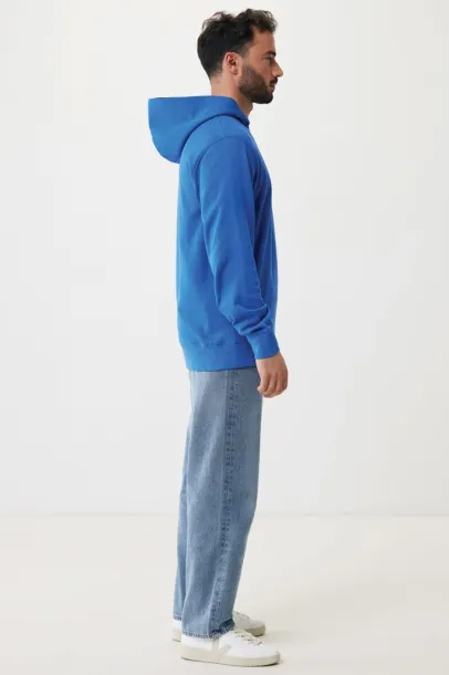 Iqoniq Yengo recycled cotton hoodie with sidepockets - iqoniq royal blue
