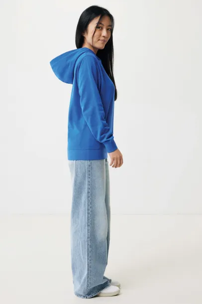 Iqoniq Yengo recycled cotton hoodie with sidepockets - iqoniq blue 