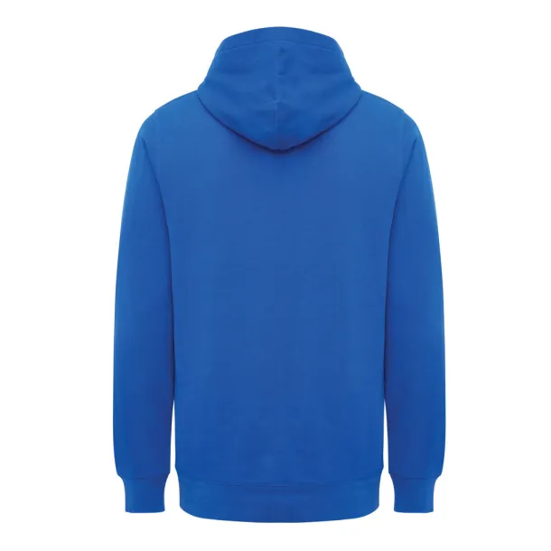 Iqoniq Yengo recycled cotton hoodie with sidepockets - iqoniq blue 