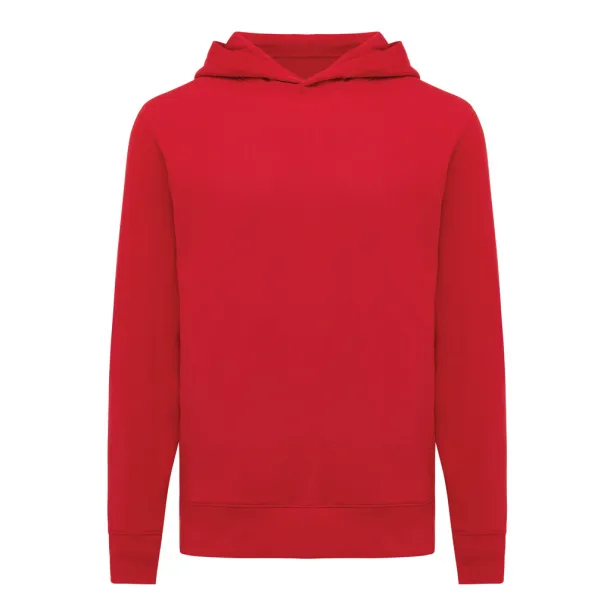 Iqoniq Yengo recycled cotton hoodie with sidepockets - iqoniq Crvena
