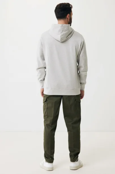 Iqoniq Yengo recycled cotton hoodie with sidepockets - iqoniq light heather grey