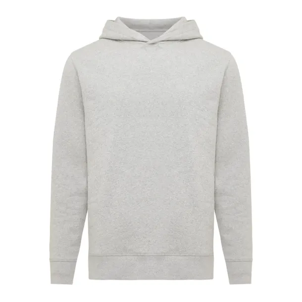 Iqoniq Yengo recycled cotton hoodie with sidepockets - iqoniq light heather grey