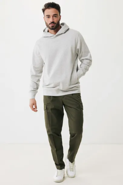 Iqoniq Yengo recycled cotton hoodie with sidepockets - iqoniq grey 