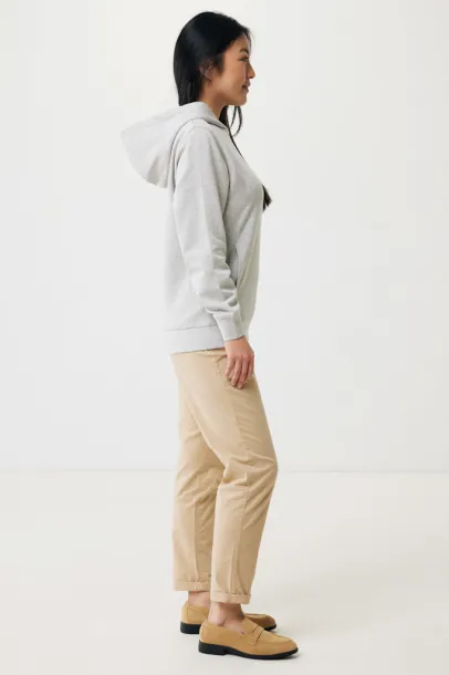 Iqoniq Yengo recycled cotton hoodie with sidepockets - iqoniq grey 