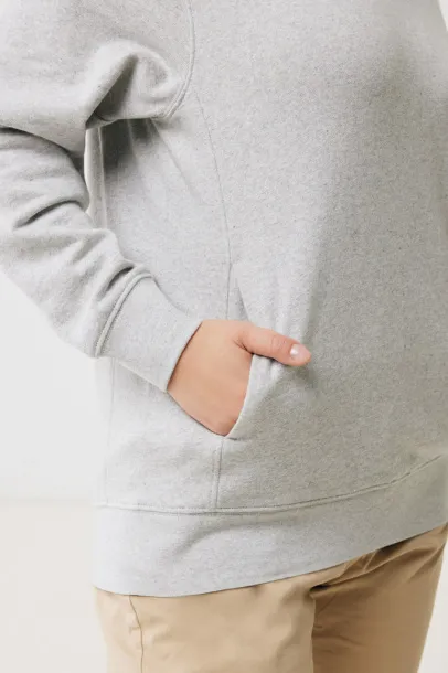 Iqoniq Yengo recycled cotton hoodie with sidepockets - iqoniq grey 