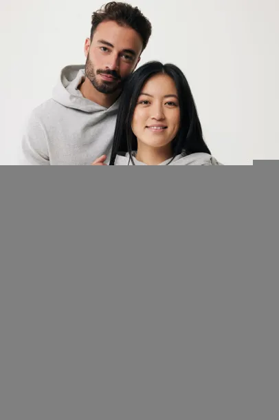 Iqoniq Yengo recycled cotton hoodie with sidepockets - iqoniq grey 