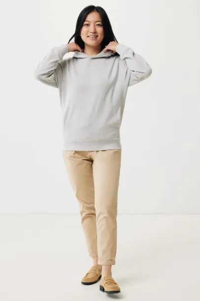 Iqoniq Yengo recycled cotton hoodie with sidepockets - iqoniq grey 