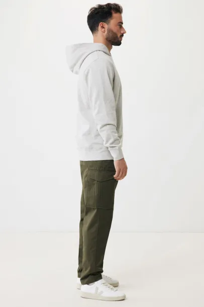 Iqoniq Yengo recycled cotton hoodie with sidepockets - iqoniq grey 