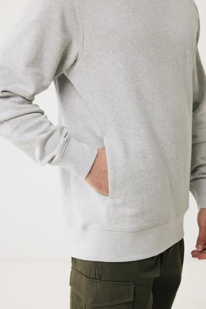 Iqoniq Yengo recycled cotton hoodie with sidepockets - iqoniq grey 