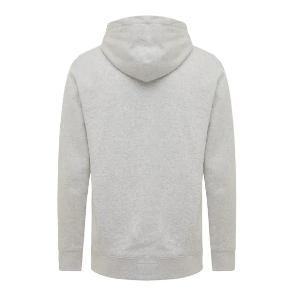 Iqoniq Yengo recycled cotton hoodie with sidepockets - iqoniq light heather grey