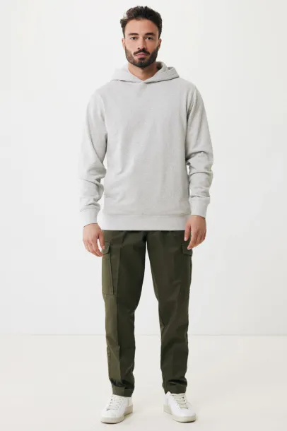 Iqoniq Yengo unisex hoodie od recikliranog pamuka s bočnim džepovima, 280 g/m² - iqoniq light heather grey