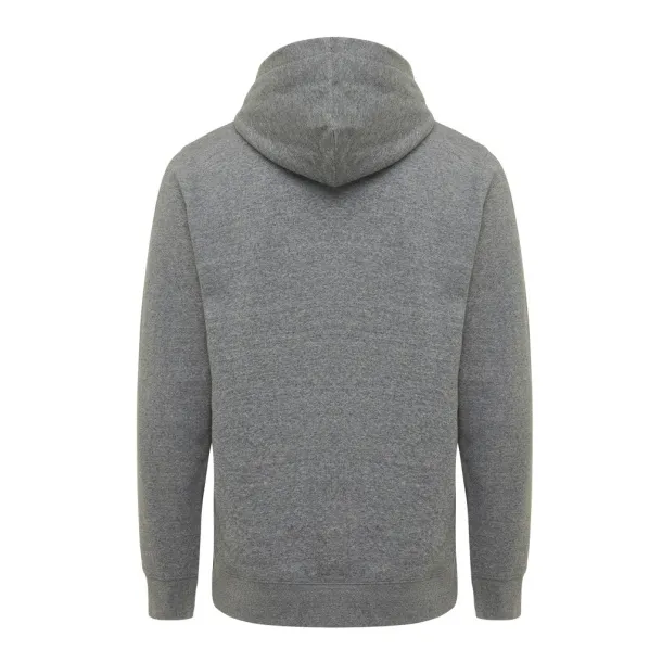 Iqoniq Yengo unisex hoodie od recikliranog pamuka s bočnim džepovima, 280 g/m² - iqoniq light heather anthracite