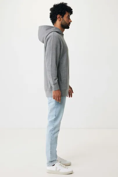 Iqoniq Yengo recycled cotton hoodie with sidepockets - iqoniq light heather anthracite