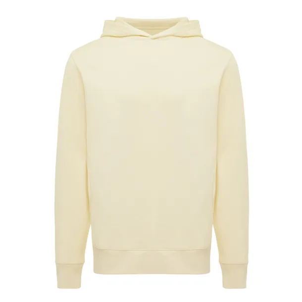 Iqoniq Yengo unisex hoodie od recikliranog pamuka s bočnim džepovima, 280 g/m² - iqoniq cream yellow 