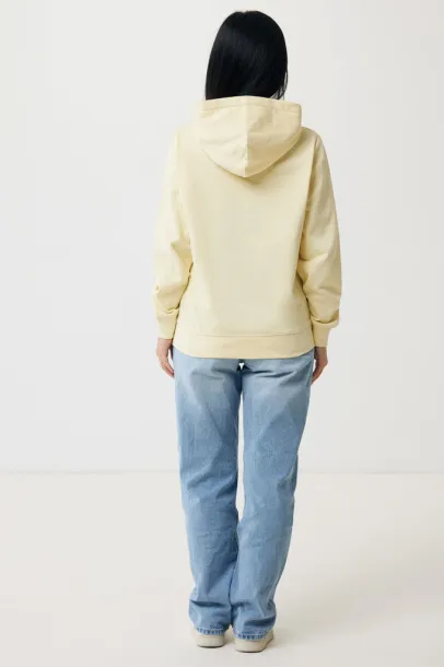 Iqoniq Yengo recycled cotton hoodie with sidepockets - iqoniq cream yellow 