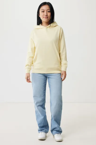 Iqoniq Yengo recycled cotton hoodie with sidepockets - iqoniq cream yellow 