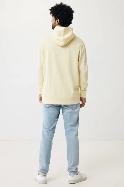 Iqoniq Yengo recycled cotton hoodie with sidepockets - iqoniq cream yellow 