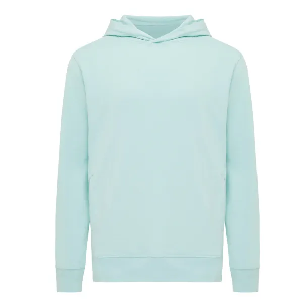 Iqoniq Yengo recycled cotton hoodie with sidepockets - iqoniq crushed mint 