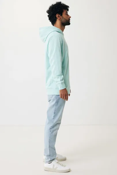 Iqoniq Yengo recycled cotton hoodie with sidepockets - iqoniq crushed mint 