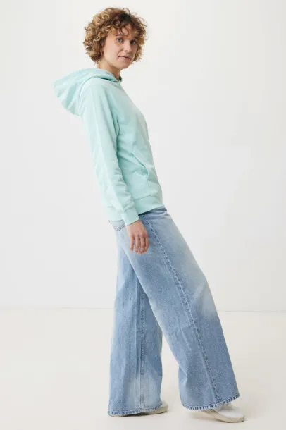 Iqoniq Yengo recycled cotton hoodie with sidepockets - iqoniq crushed mint 
