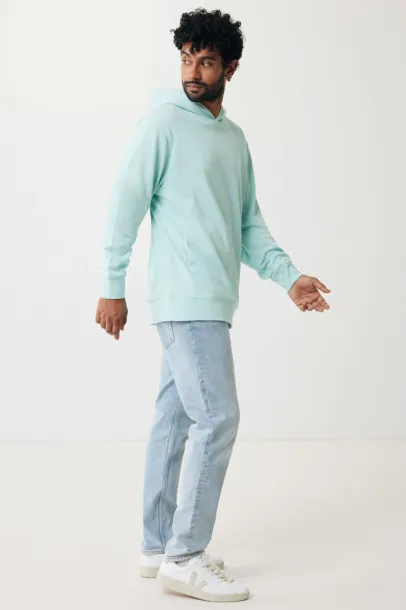 Iqoniq Yengo recycled cotton hoodie with sidepockets - iqoniq crushed mint 